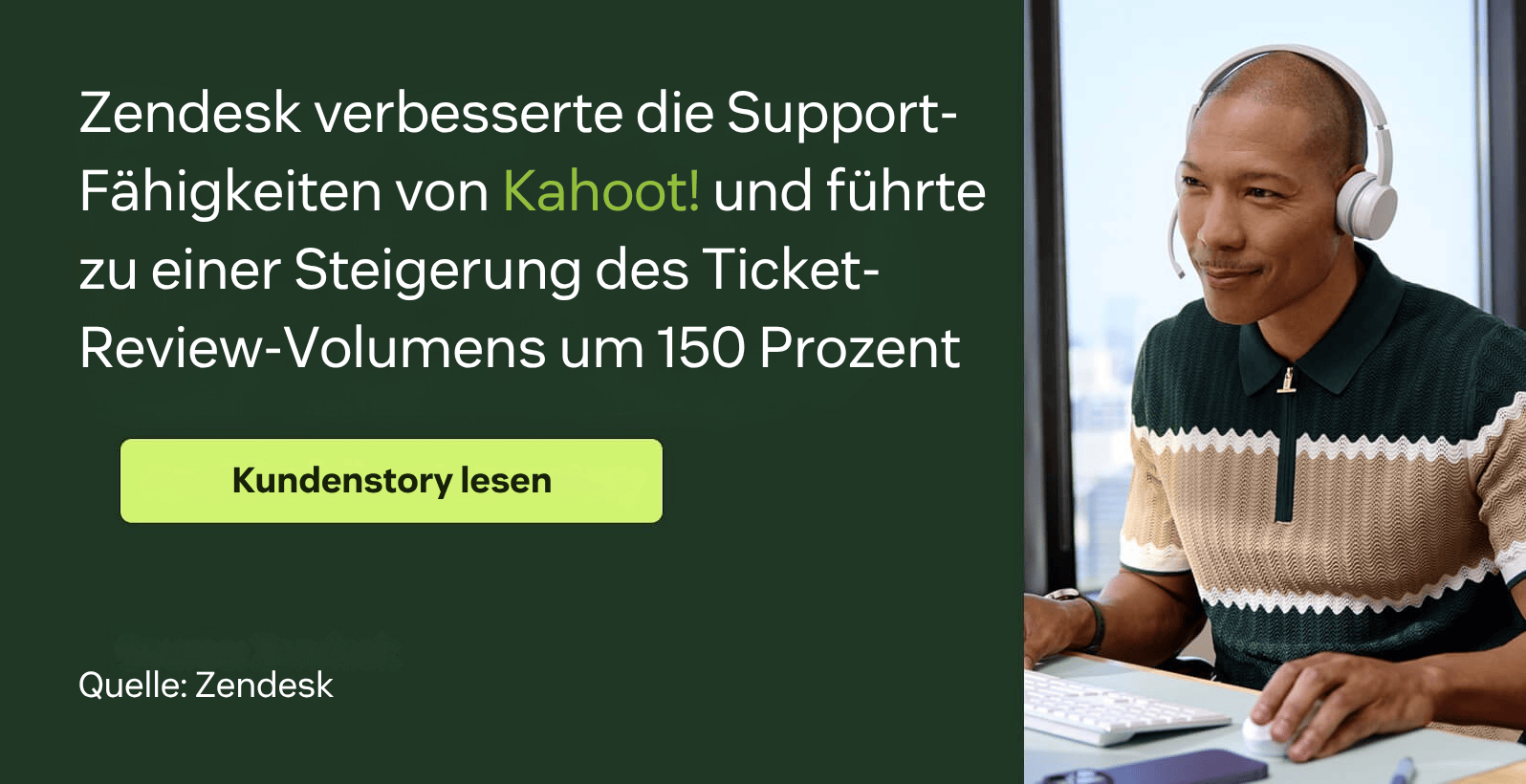 Zendesk steigerte die Support-Fähigkeiten von Kahoot! und führte zu einer 150-prozentigen Steigerung des Ticket-Review-Volumens.