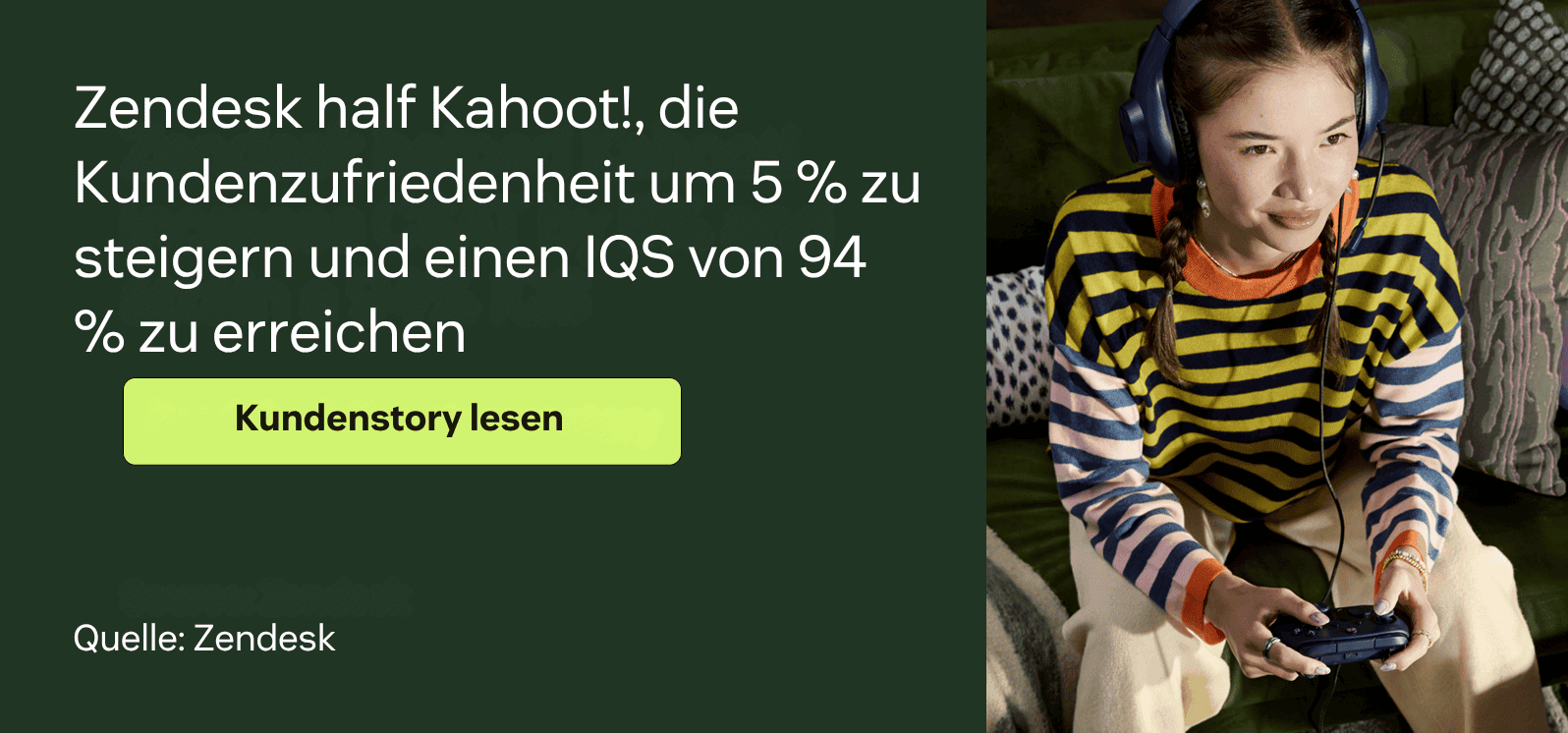 Zendesk steigerte bei Kahoot! den CSAT um 5 Prozent und erreichte 94 Prozent IQS.