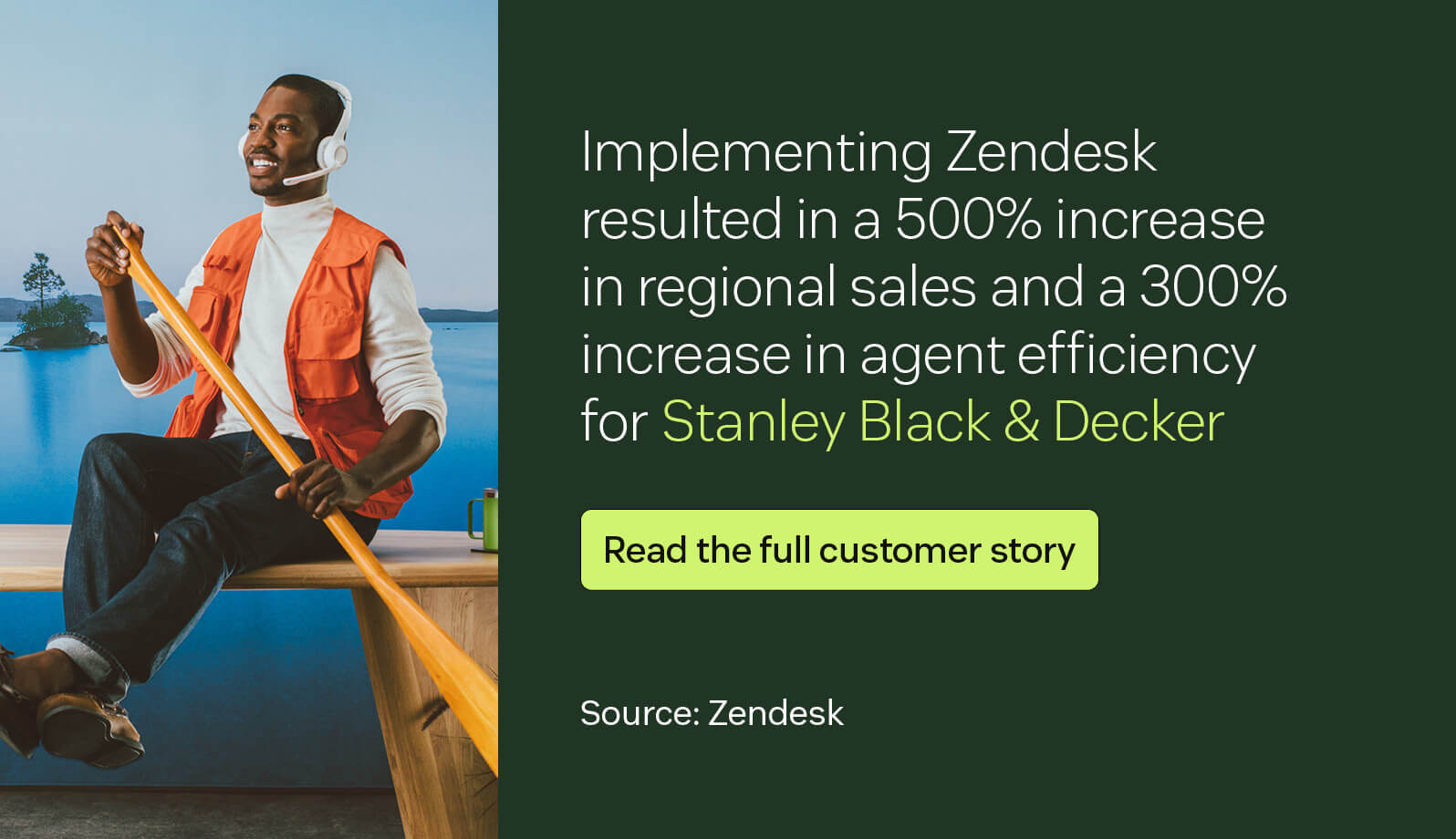Zendesk customer story on Stanley Black & Decker, with insights from a service manager supporting millions worldwide.