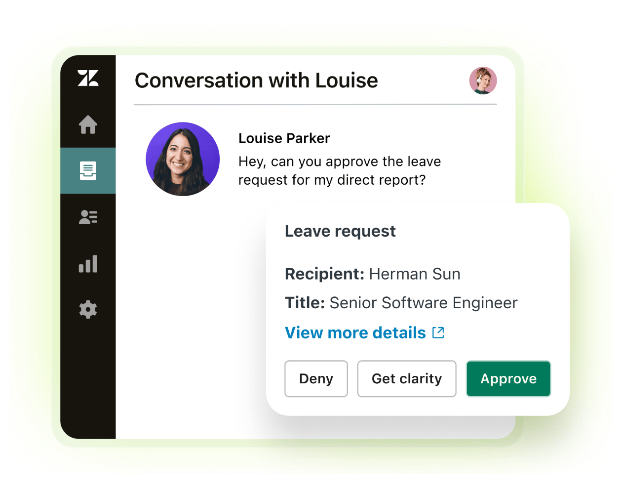 Zendesk Agent Workspace interface showing a unified, all-in-one view designed to help customer service representatives manage and respond to customer requests efficiently.