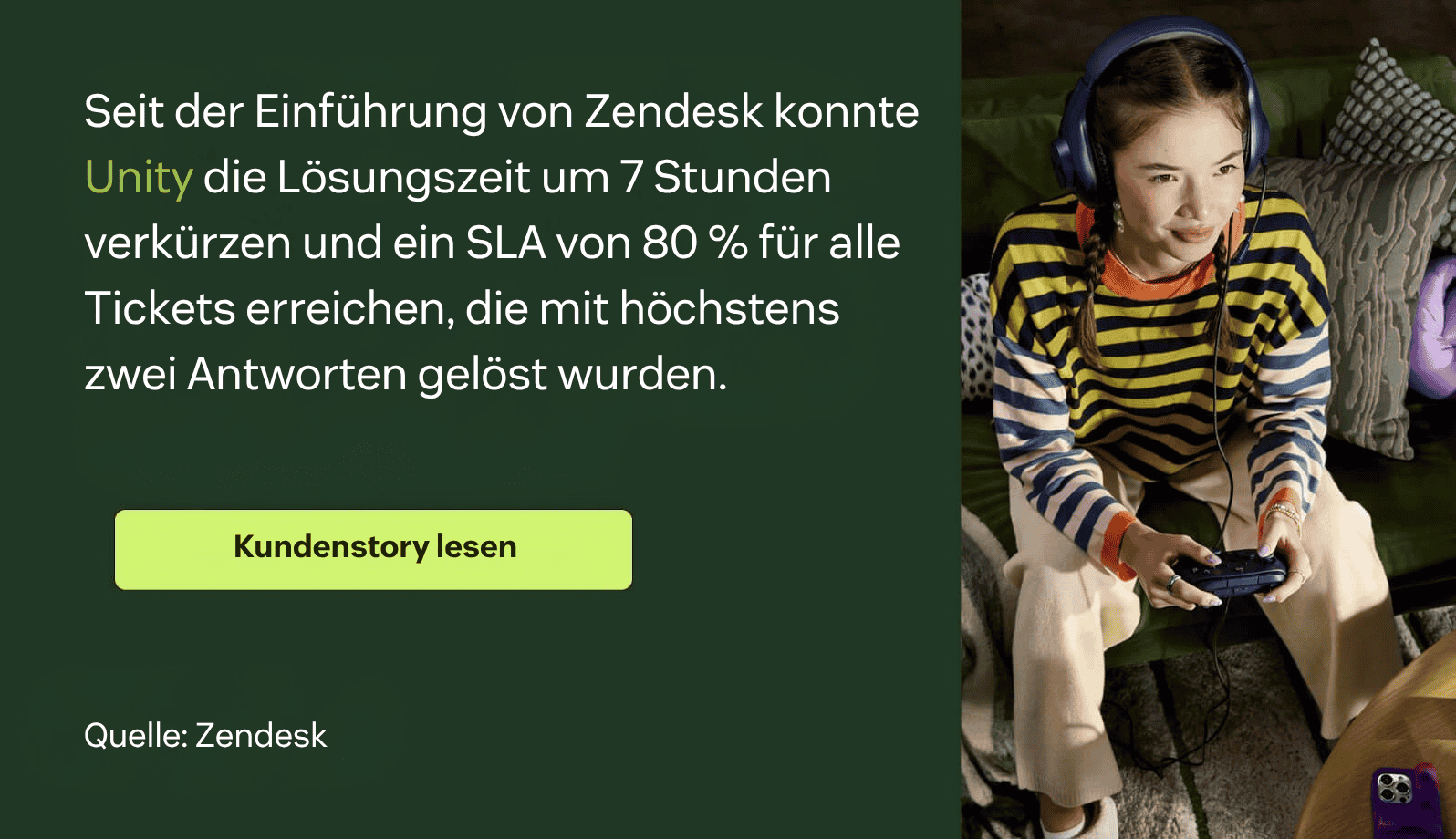 Zendesk-Kundenstory zu Unity: Ein Teamlead beschreibt, wie die Effizienz durch bessere Tools gestiegen ist.