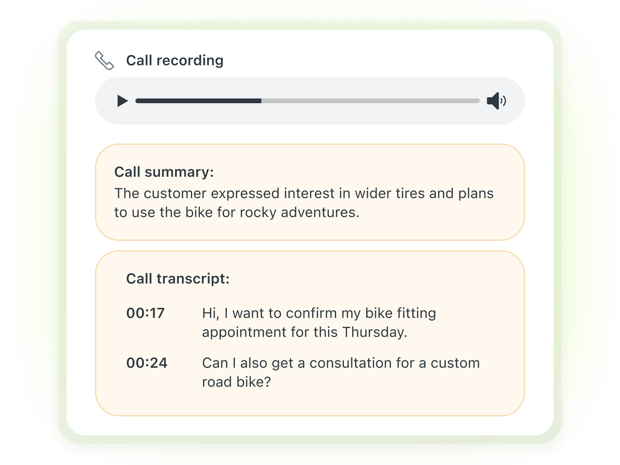 Capture d’écran du module de coaching dans Zendesk QA.